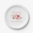 Suche nach rosa blumen teller Babyparty