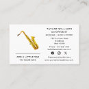 Suche nach saxophonisten visitenkarten Saxophonspieler