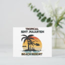 Suche nach sint maarten postkarten Tropischer strand