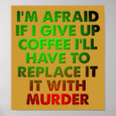 Suche nach mord poster Kaffee
