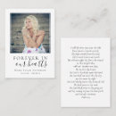 Suche nach forever visitenkarten Gedenkfeier