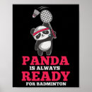 Suche nach panda liebe poster Badminton