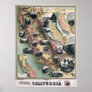 Suche nach kalifornien karte poster Vintag