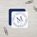 Suche nach familiennamen visitenkarten Mit monogramm