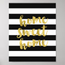 Suche nach schwarz weiße streifen poster Gold
