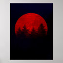 Suche nach roter mond poster Wald