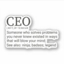 Suche nach ceo aufkleber Unternehmer