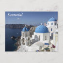 Suche nach santorini postkarten Blau