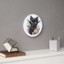 Suche nach niedliche schwarze katze wanduhren Für alle