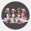 Suche nach basset aufkleber Weihnachtsaufkleber