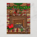 Suche nach strumpf postkarten Kamin