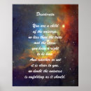 Suche nach desiderata poster Kind des universums