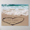 Suche nach herz im sand poster Personalisiert
