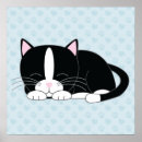 Suche nach tuxedo poster Schwarzweißkatze