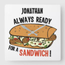 Suche nach sandwich wanduhren Food