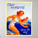 Suche nach hawaii mädchen poster Vintag