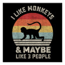 Suche nach affe poster Vintage stil