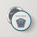 Suche nach grauer elefant buttons Für alle