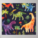 Suche nach vintage dinosaurier poster Aquarell