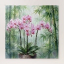 Suche nach rosa orchideen puzzle Tropisch