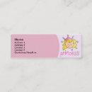 Suche nach kleine prinzessin visitenkarten Rosa