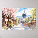 Suche nach japanische landschaft poster Kirschblüte