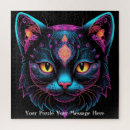 Suche nach neon puzzle Katze