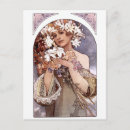 Suche nach alphonse mucha blumen postkarten Vintag