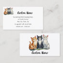 Suche nach kätzchen visitenkarten Tiere