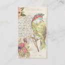 Suche nach vintage vögel visitenkarten Antike