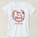 Suche nach blumenherzen tshirts Jede person