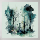 Suche nach blauer wald poster Aquamarin