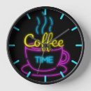 Suche nach schwarzer kaffee wanduhren Kaffeeliebhaber