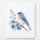 Suche nach blaues blumen mousepads Vogel