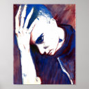Suche nach traurigkeit Aquarell