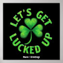 Suche nach lustiger st patricks tag poster Kleeblatt