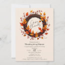 Suche nach thanksgiving einladungen Herbstkranz