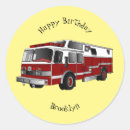 Suche nach waldbrände aufkleber Feuerwehrfahrzeug