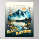 Suche nach vintage berge poster Sonnenuntergang