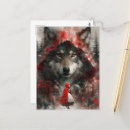Suche nach roter wolf postkarten Schwarz