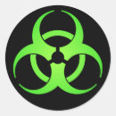 Suche nach grüne biogefährdung aufkleber Schwarz
