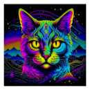Suche nach psychedelic cat poster Bunt