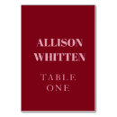 Suche nach rot auf ihnen tischkarten Jede person