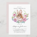 Suche nach rosa kaninchen einladungen Babyduscheinladung