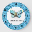 Suche nach blaue schmetterlinge wanduhren Schmetterlingsuhr