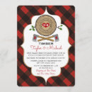 Suche nach holzfäller einladungen Für sie/ihn