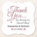 Suche nach personalisiert danke untersetzer Braut und bräutigam