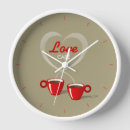 Suche nach liebe mein kaffee wanduhren Café