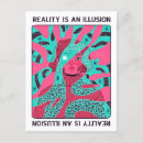 Suche nach illusionen postkarten Schwarz