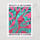 Suche nach illusionen postkarten Schwarz